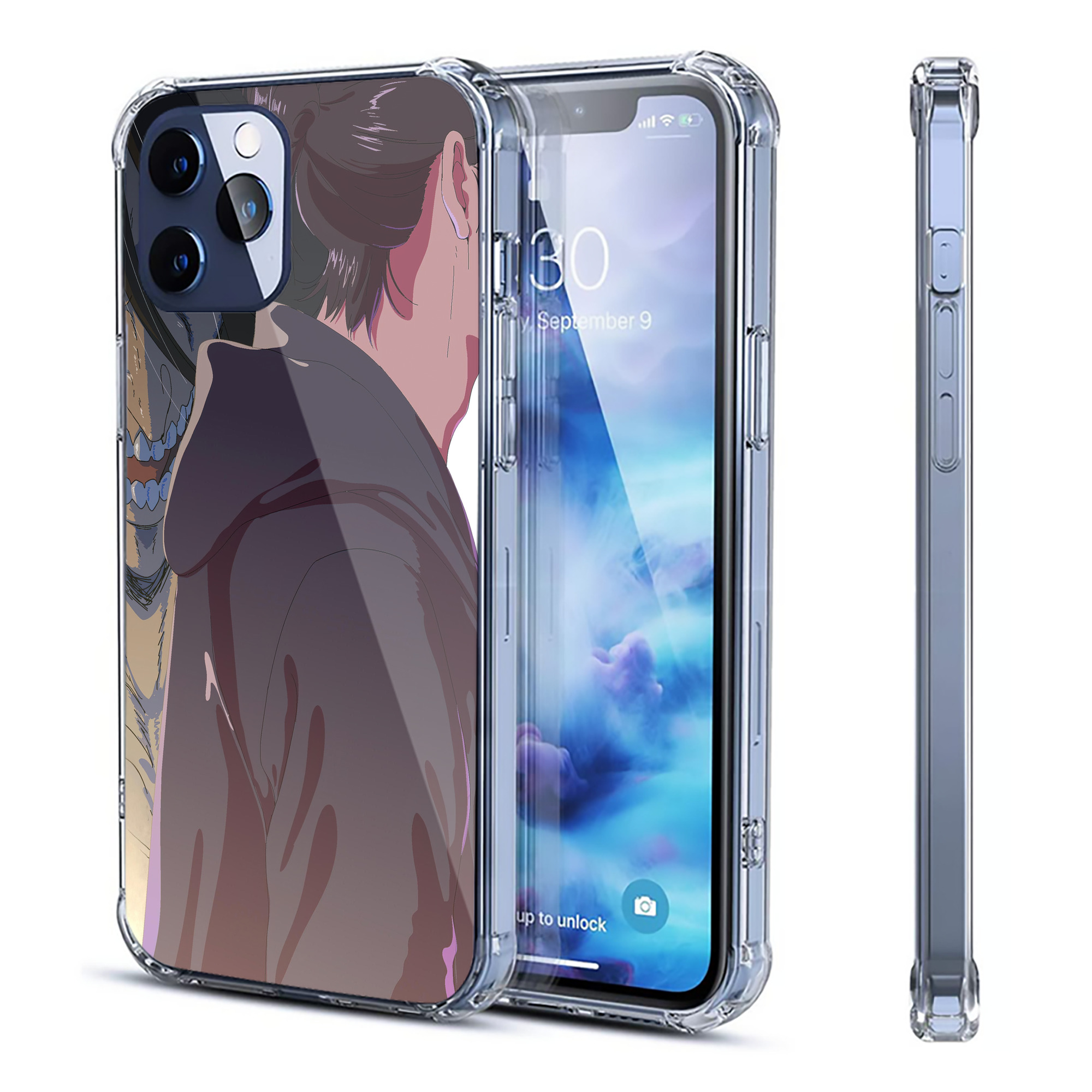 （画像用） 進撃の巨人 Attack on Titan 【iPhone 12シリーズ対応】透明スマホケース（クリアソフトケース）